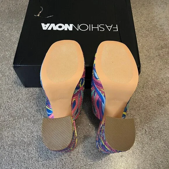 Groovy Mule Platform Heels ☮️ - Women's Size 9 - Picture 8 of 10